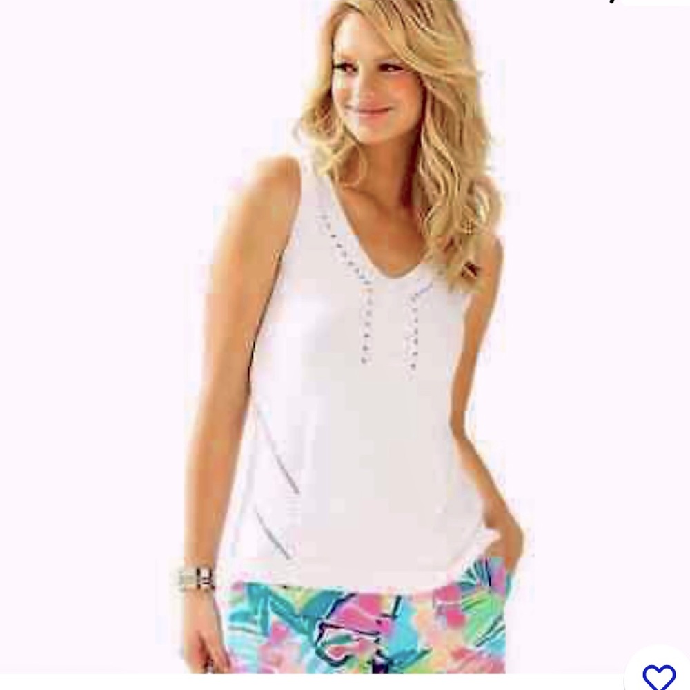 Lilly Pulitzer Resort White Coco Tank